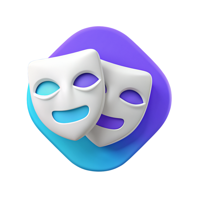 Theatre masks icon